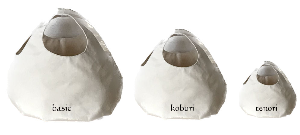 basic koburi tenoriのサイズの比較